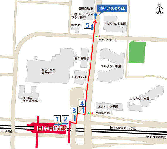 学園都市駅map