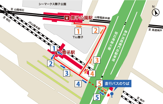 舞子駅map